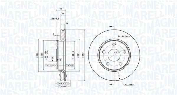 Magneti Marelli Remschijven 360406170901
