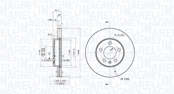 Magneti Marelli Remschijven 360406181101