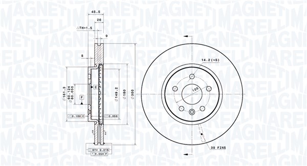 Magneti Marelli Remschijf 360406185601