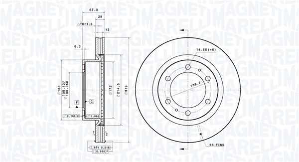 Magneti Marelli Remschijven 360406186001