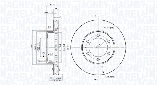 Magneti Marelli Remschijf 360406188801