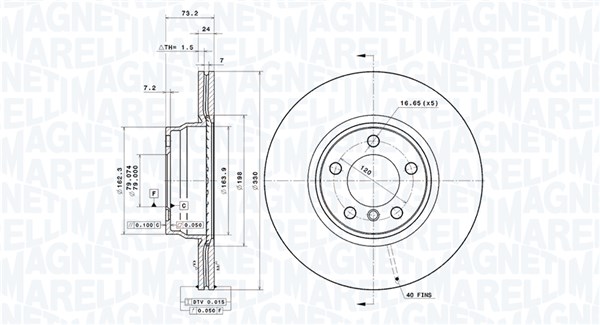 Magneti Marelli Remschijven 360406189701
