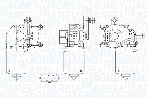 Magneti Marelli Ruitenwissermotor 064050002010