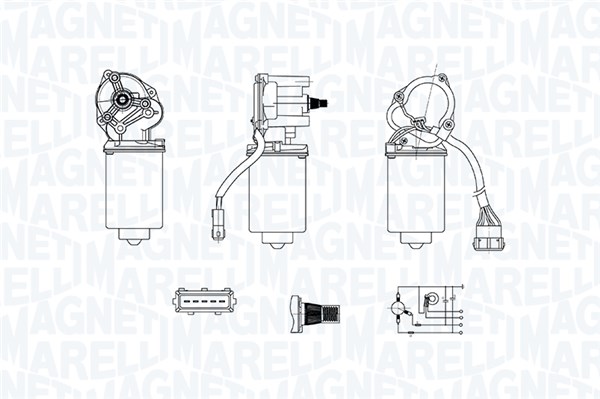 Magneti Marelli Ruitenwissermotor 064378600010