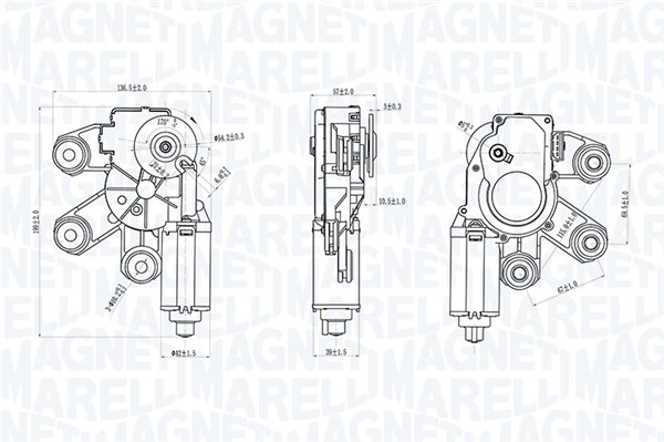 Magneti Marelli Ruitenwissermotor 064074900010