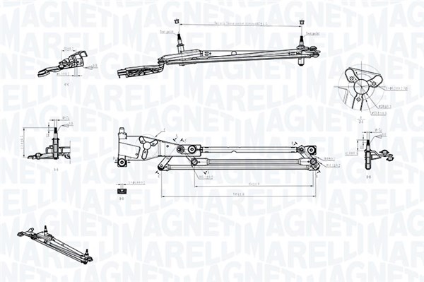 Magneti Marelli Ruitenwisserarm en mechanisme 085570706010