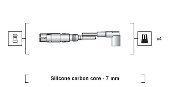 Magneti Marelli Bougiekabelset 941318111163