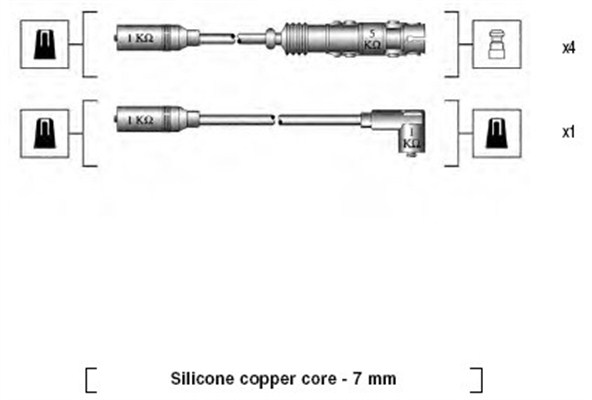 Magneti Marelli Bougiekabelset 941175160757