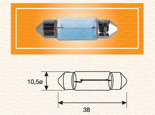 Magneti Marelli Gloeilamp, motorruimteverlichting 009423100000