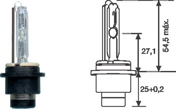 Magneti Marelli Gloeilamp, verstraler 002541100000