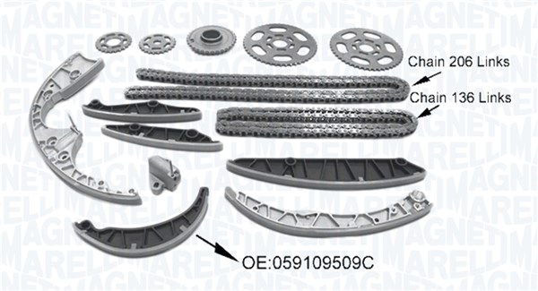 Magneti Marelli Distributiekettingset 341500001590