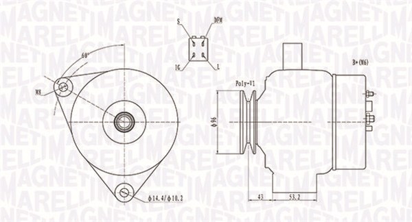 Magneti Marelli Alternator/Dynamo 063731783010