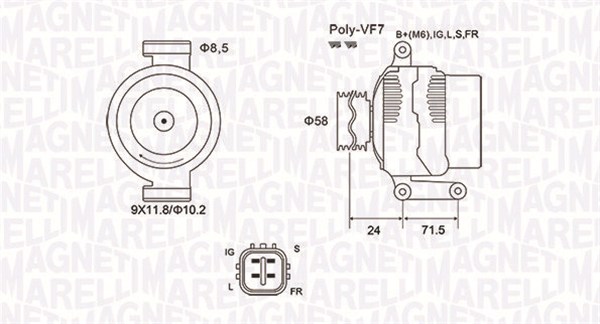 Magneti Marelli Alternator/Dynamo 063732036010