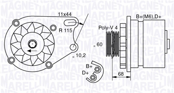 Magneti Marelli Alternator/Dynamo 063321761010