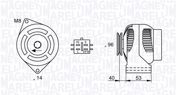 Magneti Marelli Alternator/Dynamo 063377427010
