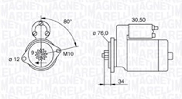 Magneti Marelli Starter 063721321010