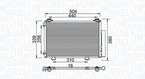 Magneti Marelli Airco condensor 350203736000