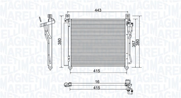 Magneti Marelli Airco condensor 350203980000