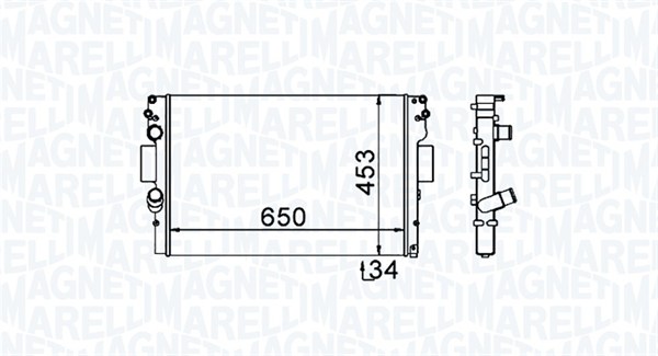 Magneti Marelli Radiateur 350213154000