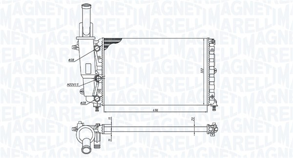 Magneti Marelli Radiateur 350213171200