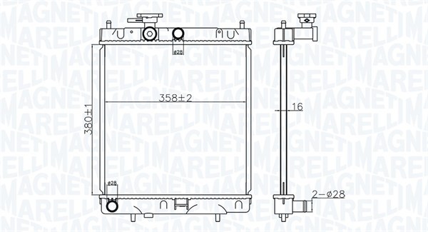 Magneti Marelli Radiateur 350213176400