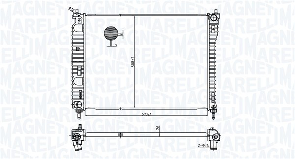 Magneti Marelli Radiateur 350213179800