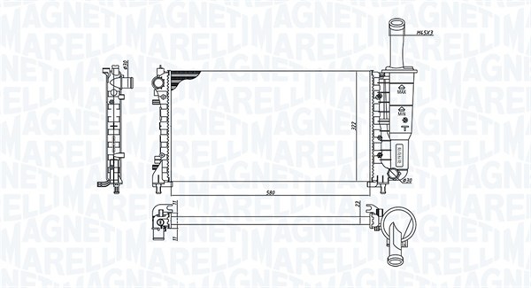 Magneti Marelli Radiateur 350213194200