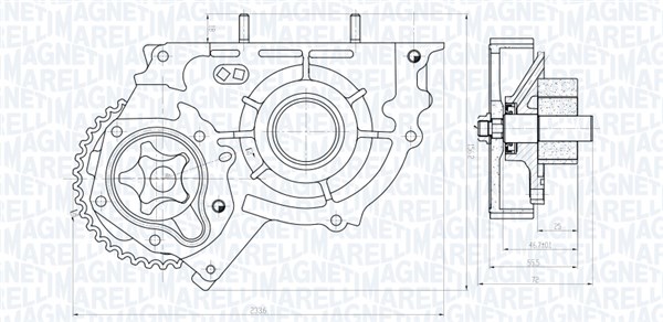 Magneti Marelli Oliepomp 351516000004