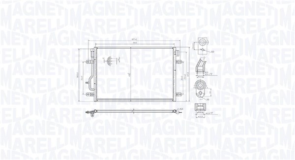 Magneti Marelli Airco condensor 350203103300