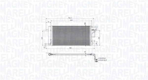 Magneti Marelli Airco condensor 350203105200