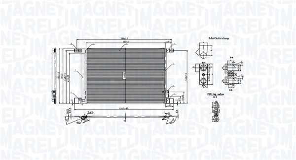 Magneti Marelli Condensor, airconditioning 350203010600