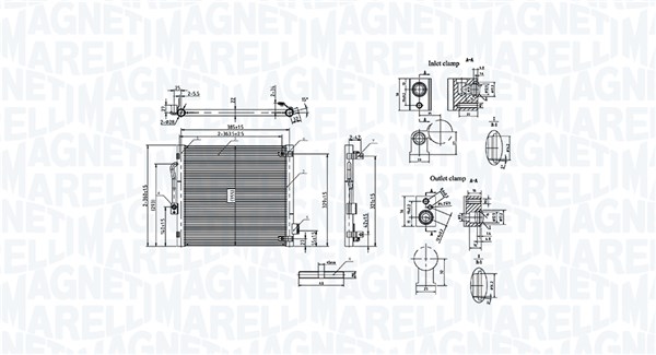 Magneti Marelli Condensor, airconditioning 350203107700
