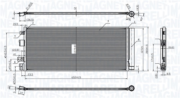 Magneti Marelli Airco condensor 350203170000