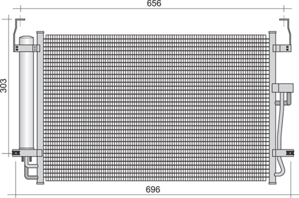Magneti Marelli Airco condensor 350203429000