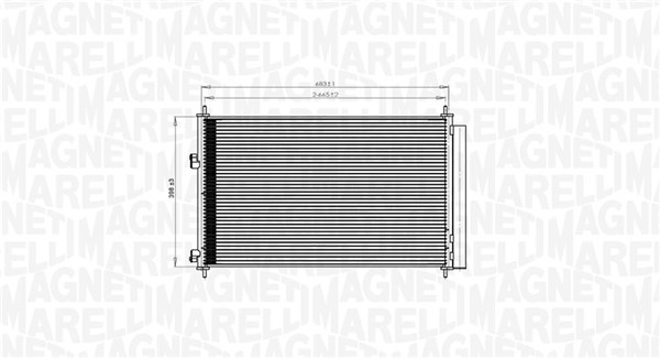 Magneti Marelli Airco condensor 350203742000