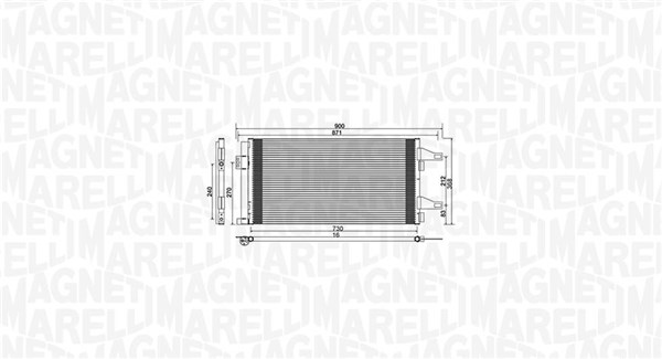 Magneti Marelli Airco condensor 350203761000