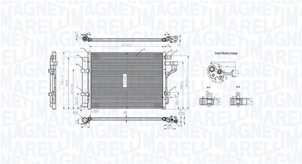 Magneti Marelli Airco condensor 350203802000