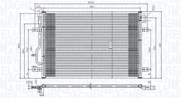 Magneti Marelli Airco condensor 350203817000