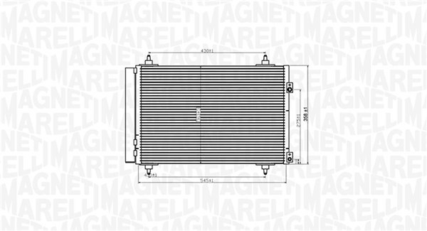 Magneti Marelli Airco condensor 350203820000