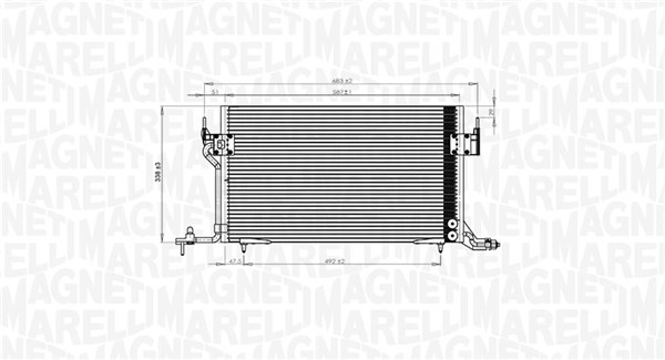 Magneti Marelli Airco condensor 350203838000