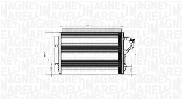 Magneti Marelli Airco condensor 350203851000