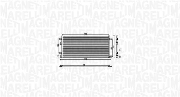 Magneti Marelli Airco condensor 350203887000