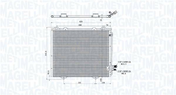 Magneti Marelli Airco condensor 350203889000