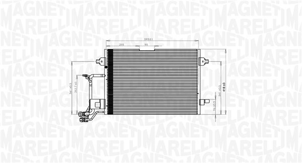 Magneti Marelli Airco condensor 350203942000