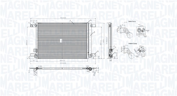 Magneti Marelli Airco condensor 350203964000