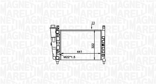 Magneti Marelli Radiateur 350213162300