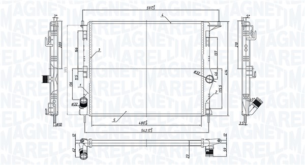 Magneti Marelli Radiateur 350213165900