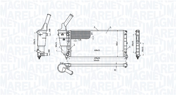 Magneti Marelli Radiateur 350213177000