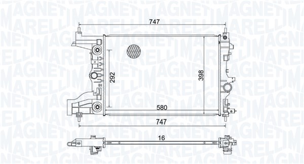 Magneti Marelli Radiateur 350213206100
