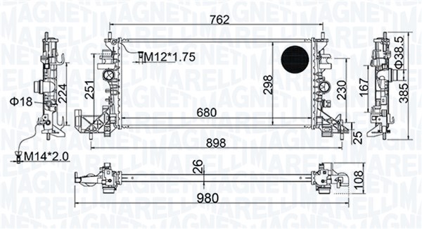 Magneti Marelli Radiateur 350213206700